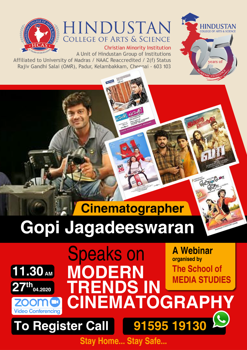 Webinar on  Modern Trends in Cinematography